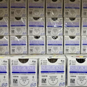 نخ بخیه ویکریل اس ام ای 0 راند سوزن 40mm | نخ جراحی ویکریل SMI SURGICRYL سایز 0 با سوزن گرد 40 میلی‌متری