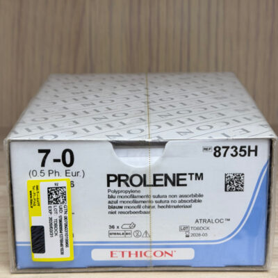 نخ بخیه پرولن 7/0 راند سوزن (8mm) Ethicon اتیکون کد 8735H